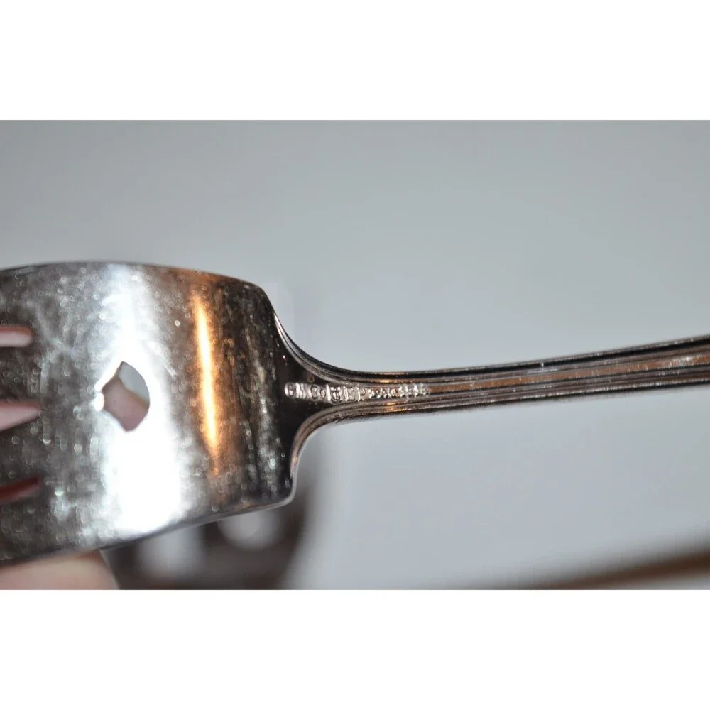 Gorham SHELBURNE Silverplate GM‎ Co Salad Dessert Forks Monogram E 3pc